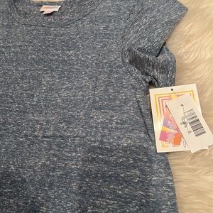 Lularoe Carly dress small blue heathered